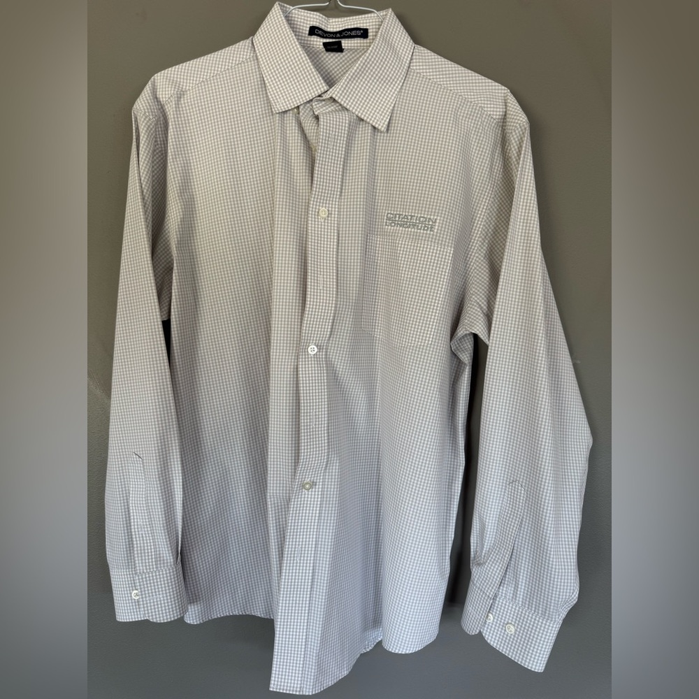 Devon & Jones Men’s Dress Shirt - Citation Longitude - Size L